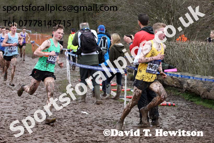 Boys under-15s 2018 British Inter Counties Cross Country Champs., Prestwold Hall, Loughborough. Photo: David T. Hewitson/Sports for All Pics